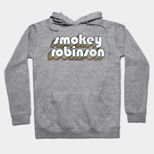 Smokey Robinson - Retro Rainbow Letters Hoodie